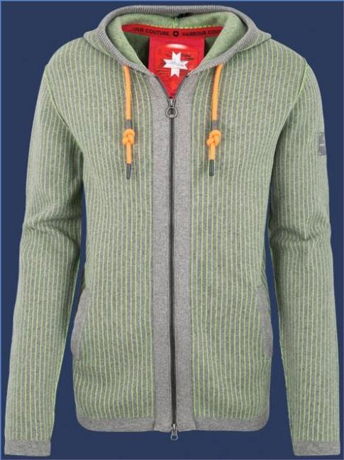 Pullover | Herren Jacke 002 - KoNitK Ashgrey/Neongreen - Wellensteyn Herren SMW110.L563358